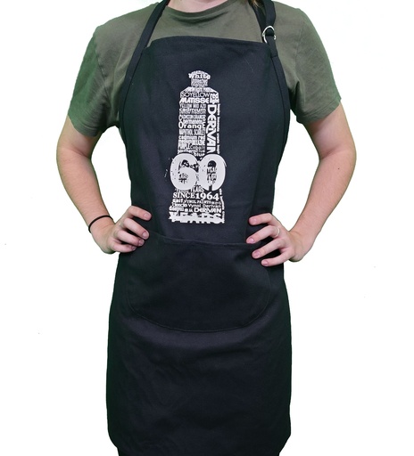 [9PAPRBK60] APRONS ARTIST 60 YEAR BLACK