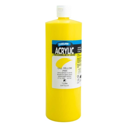 [1A1CY]  DERIVAN ACRYLIC 1LT CADMIUM YELLOW (HUE)