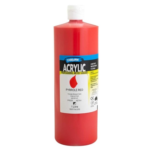[1A1PYR]  DERIVAN ACRYLIC 1LT PYRROLE RED