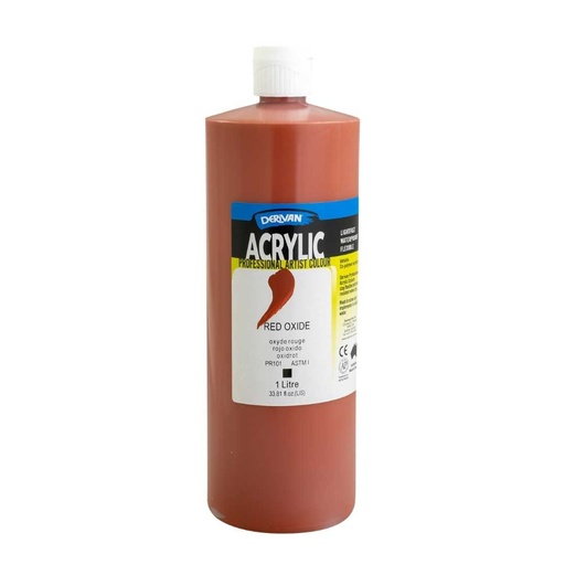 [1A1RO]  DERIVAN ACRYLIC 1LT RED OXIDE