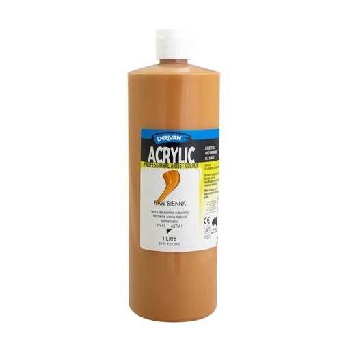 [1A1RS]  DERIVAN ACRYLIC 1L RAW SIENNA