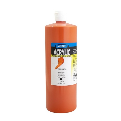 [1A1V] DERIVAN ACRYLIC 1LT VERMILION