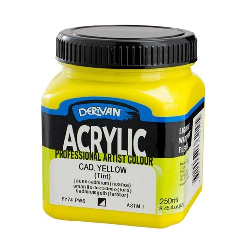 [1A2CY]  DERIVAN ACRYLIC 250ML CADMIUM YELLOW (HUE)