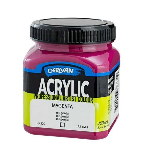 [1A2M]  DERIVAN ACRYLIC 250ML MAGENTA