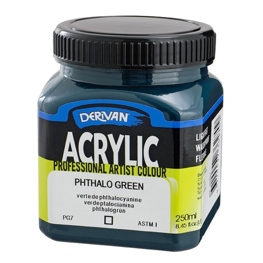 [1A2PG]  DERIVAN ACRYLIC 250ML PHTHALO GREEN