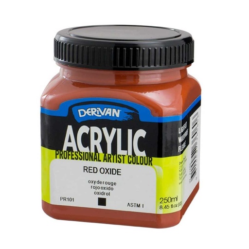 [1A2RO]  DERIVAN ACRYLIC 250ML RED OXIDE