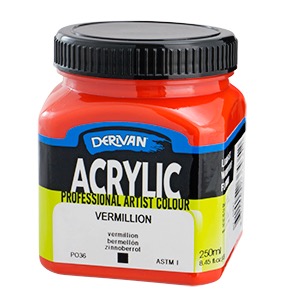 [1A2V] DERIVAN ACRYLIC 250ML VERMILION