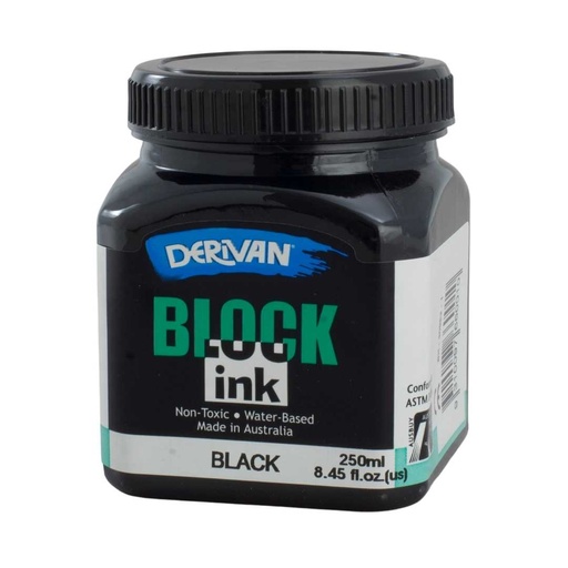 [1B2BK]  BLOCK INK 250ML BLACK