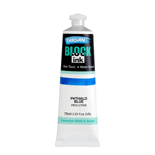 [1B7PBL]  BLOCK INK 75ML PHTHALO BLUE (COOL)