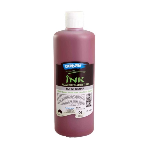 [1DI5BS]  DERIVAN INK 500ML BURNT SIENNA
