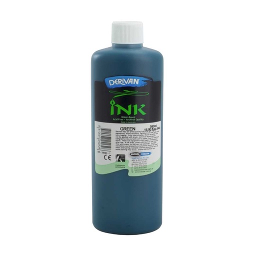 [1DI5G]  DERIVAN INK 500ML GREEN