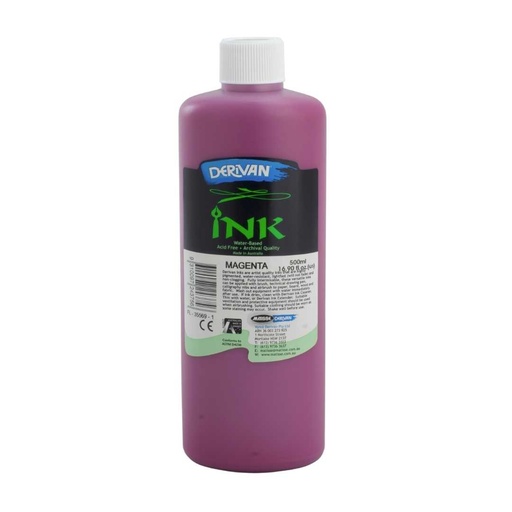 [1DI5M]  DERIVAN INK 500ML MAGENTA