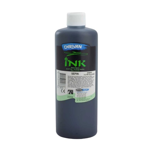 [1DI5SEP]  DERIVAN INK 500ML SEPIA