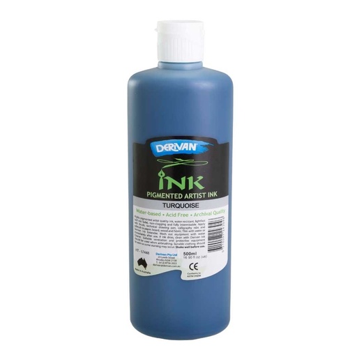 [1DI5T]  DERIVAN INK 500ML TURQUOISE