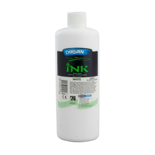 [1DI5W]  DERIVAN INK 500ML WHITE