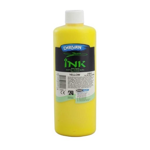 [1DI5Y]  DERIVAN INK 500ML YELLOW