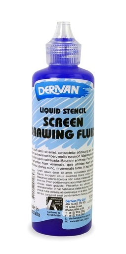 [1DM13SDF]  DERIVAN MEDIUM SILK SCREEN DRAWING FLUID 135ML