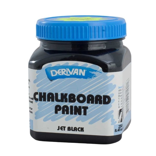 [1DM25BBBK]  DERIVAN 250ML CHALKBOARD JET BLACK
