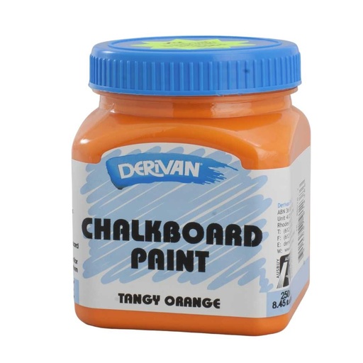 [1DM25CBO]  DERIVAN 250ML CHALKBOARD TANGY ORANGE