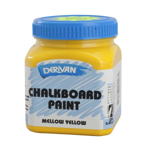 [1DM25CBY]  DERIVAN 250ML CHALKBOARD MELLOW YELLOW