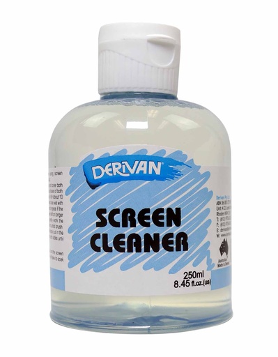 [1DM25SC]  DERIVAN 250ML SILK SCREEN CLEANER