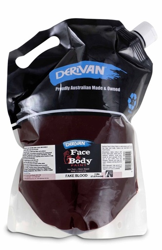 [1FB2L]  DERIVAN FACE PAINT FAKE BLOOD 2LT ECO