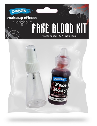 [1FBK45]  DERIVAN FACE PAINT FAKE BLOOD KIT