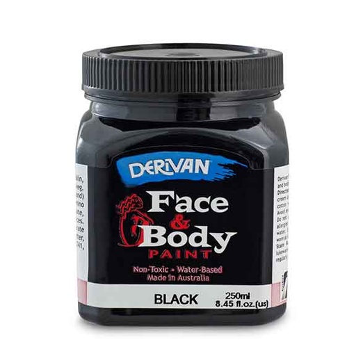 [1FP2BK]  FACE PAINT 250ML BLACK