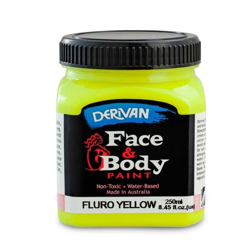 [1FP2FY]  FACE PAINT 250ML FLURO YELLOW