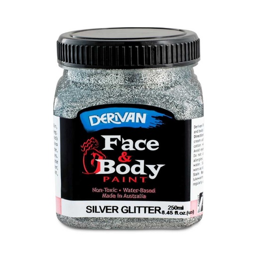[1FP2GSI]  FACE PAINT 250ML GLTTER SILVER
