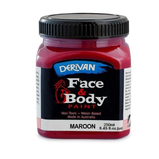 [1FP2MR]  FACE PAINT 250ML MAROON