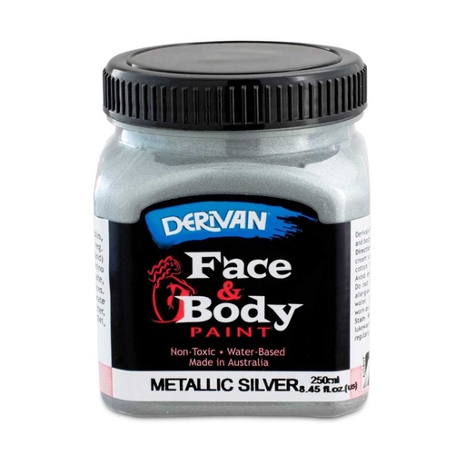 [1FP2MSI]  FACE PAINT 250ML METALLIC SILVER