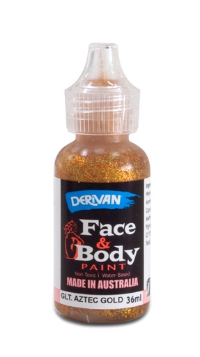 [1FP3GAGO]  FACE PAINT 36ML GLITTER AZTEC GOLD