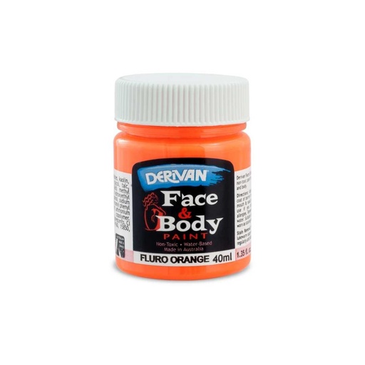 [1FP4FO]  FACE PAINT 40ML FLURO ORANGE