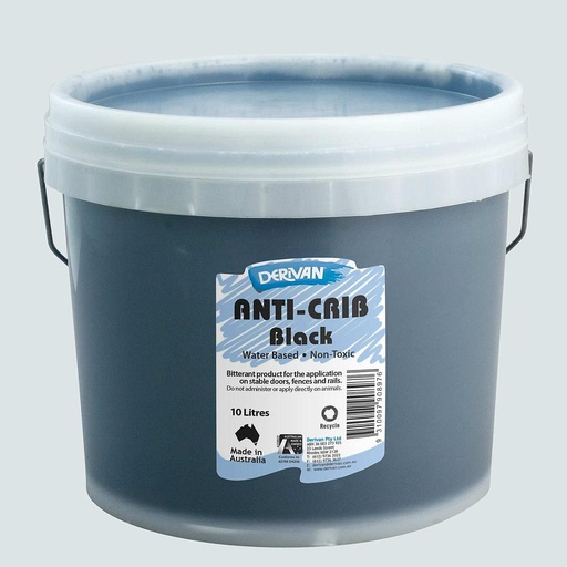 [1HAC10GBK]  HORSE ANTI CRIBBING PAINT 10LT BLACK GLOSS