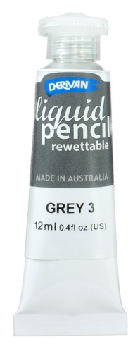 [1LP12RGY3]  LIQUID PENCIL 12ML REWETTABLE GREY3