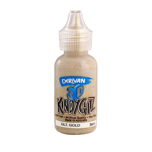 [1P3D3GGO]  3D KINDYGLITZ 36ML GLITTER GOLD