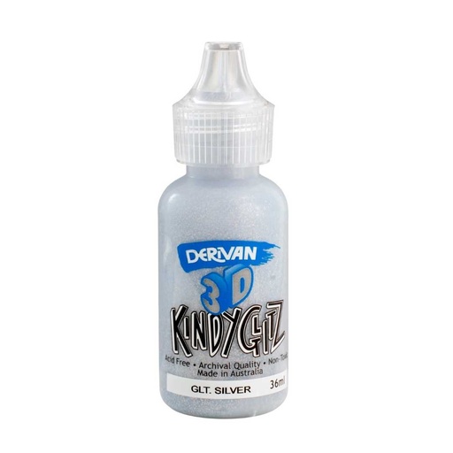 [1P3D3GSI]  3D KINDYGLITZ 36ML GLITTER SILVER