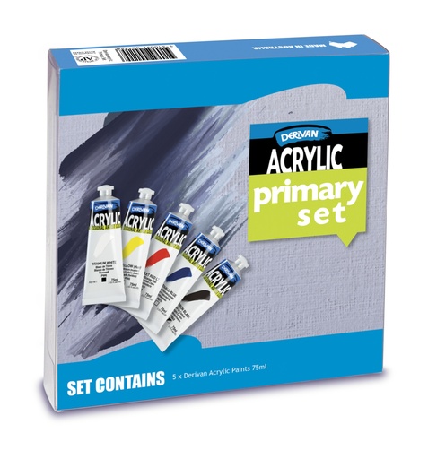 [1PDAS5]  DERIVAN ACRYLIC 5X75ML SET