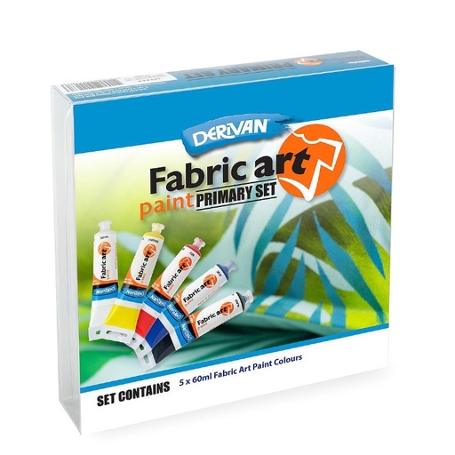 [1PFAPP]  DERIVAN FABRIC ART PAINT PRIMARY SET