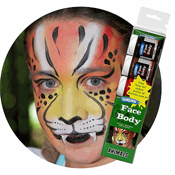 [1PFPSAN]  FACE PAINT SET ANIMALS