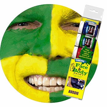 [1PFPSAU]  FACE PAINT SET AUSSIE