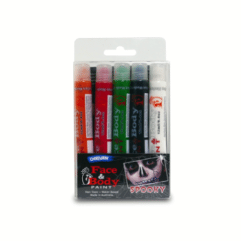 [1PFPSHA12]  FACE PAINT 5x12ML SPOOKY SET