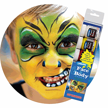 [1PFPSSH]  FACE PAINT SET SUPERHEROES