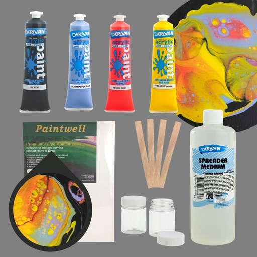 [1PXAPSGR]  REGULAR ACRYLIC POURING SET GALAXY