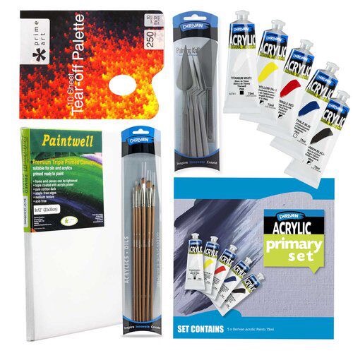 [1PXBSSPS]  BEGINNERS ARTIST ACRYLIC PAINTING SET