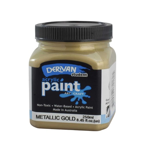 [1S25MGO]  STUDENT 250ML METALLIC GOLD xx