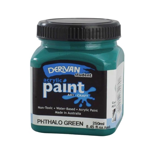 [1S25PG]  STUDENT 250ML PHTHALO GREEN xx