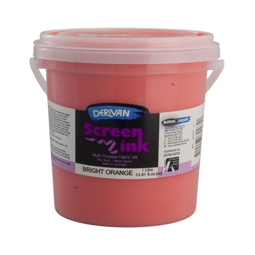 [1SI1BRO]  SCREEN INK 1LT BRIGHT ORANGE