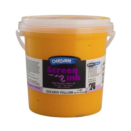 [1SI1GY]  SCREEN INK 1LT GOLDEN YELLOW
